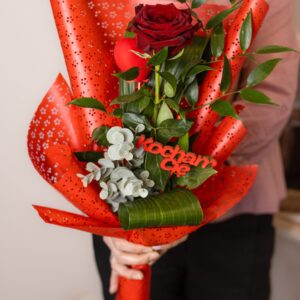 Mini bukiet "One rose"